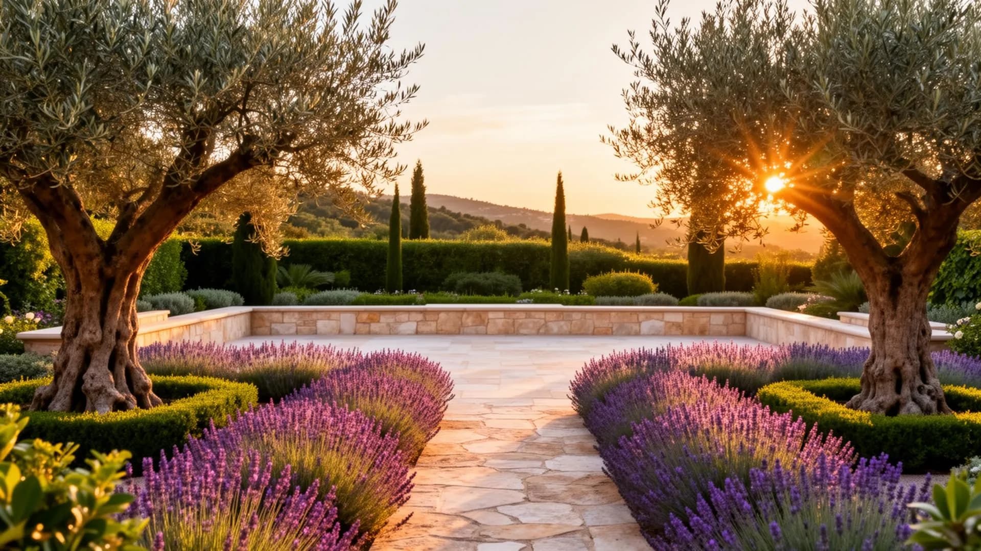 Jardin méditerranéen paysagiste Côte d'Azur