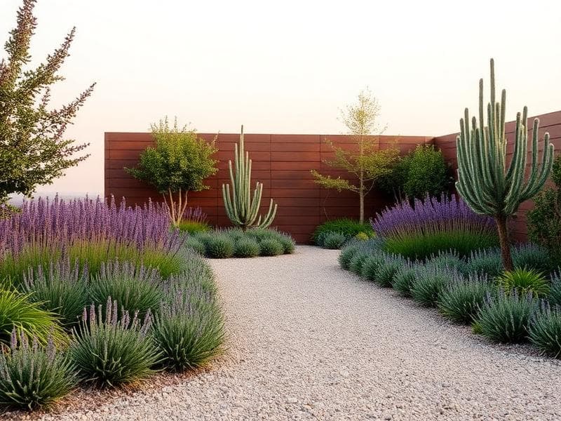 aménagement extérieur jardin contemporain